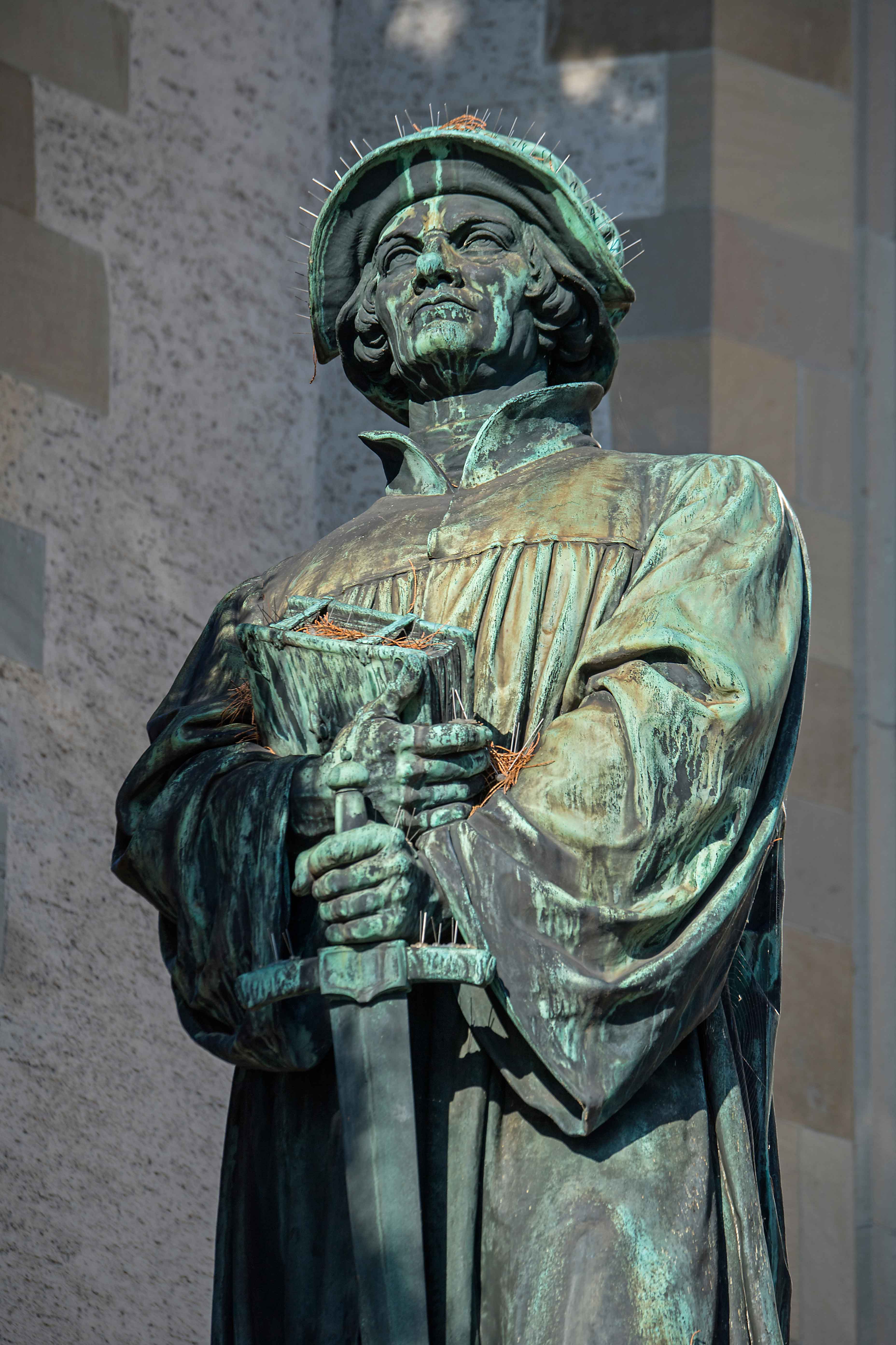 Statue von Ulrich Zwingli
